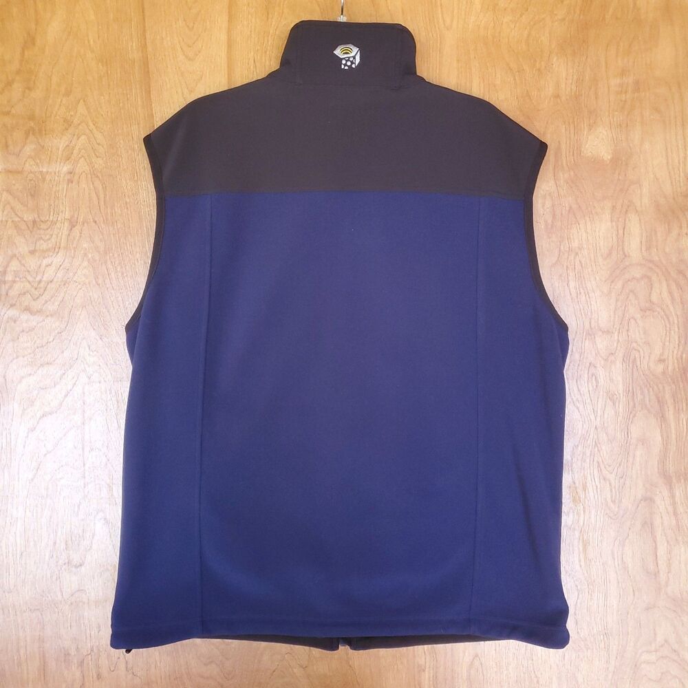 Mountain Hardwear Fleece Vest Mens L Blue Windstopper Outdoor Hiking Gorpcore - Picture 2 of 7